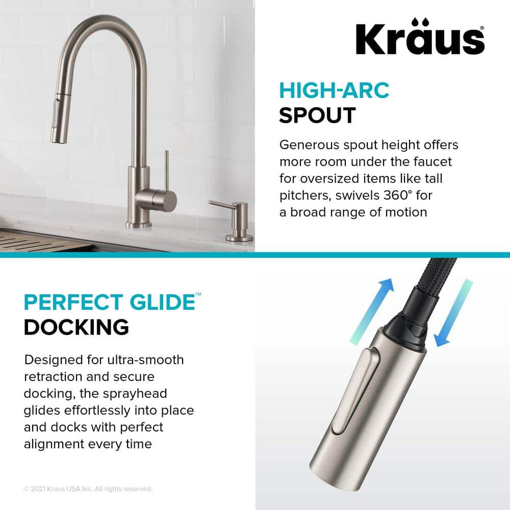 Chrome Contemporary Pull-Down Single Handle Kitchen Faucet
