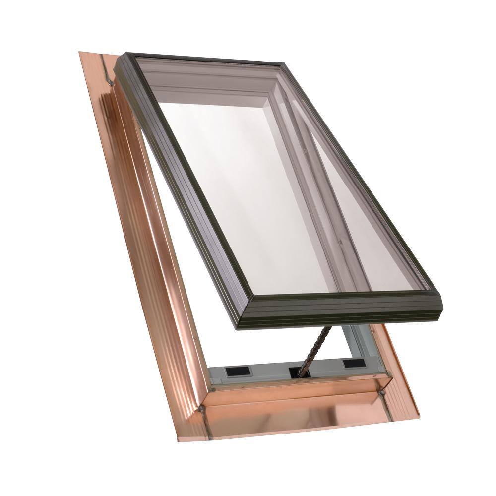 VELUX 22-1/2 in. x 45-1/2 in. Venting Copper Pan-Flashed Skylight