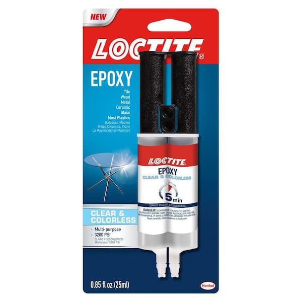 Loctite Quick Set 5 Minute Epoxy 0.85 oz. Clear Syringe (each)