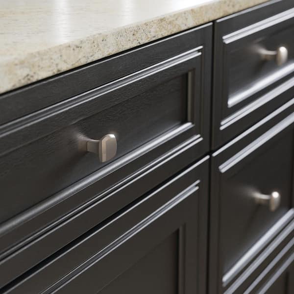 (10-Pack) Archways 1-1/16 in. (27 mm) Classic Satin Nickel Square Cabinet Knobs