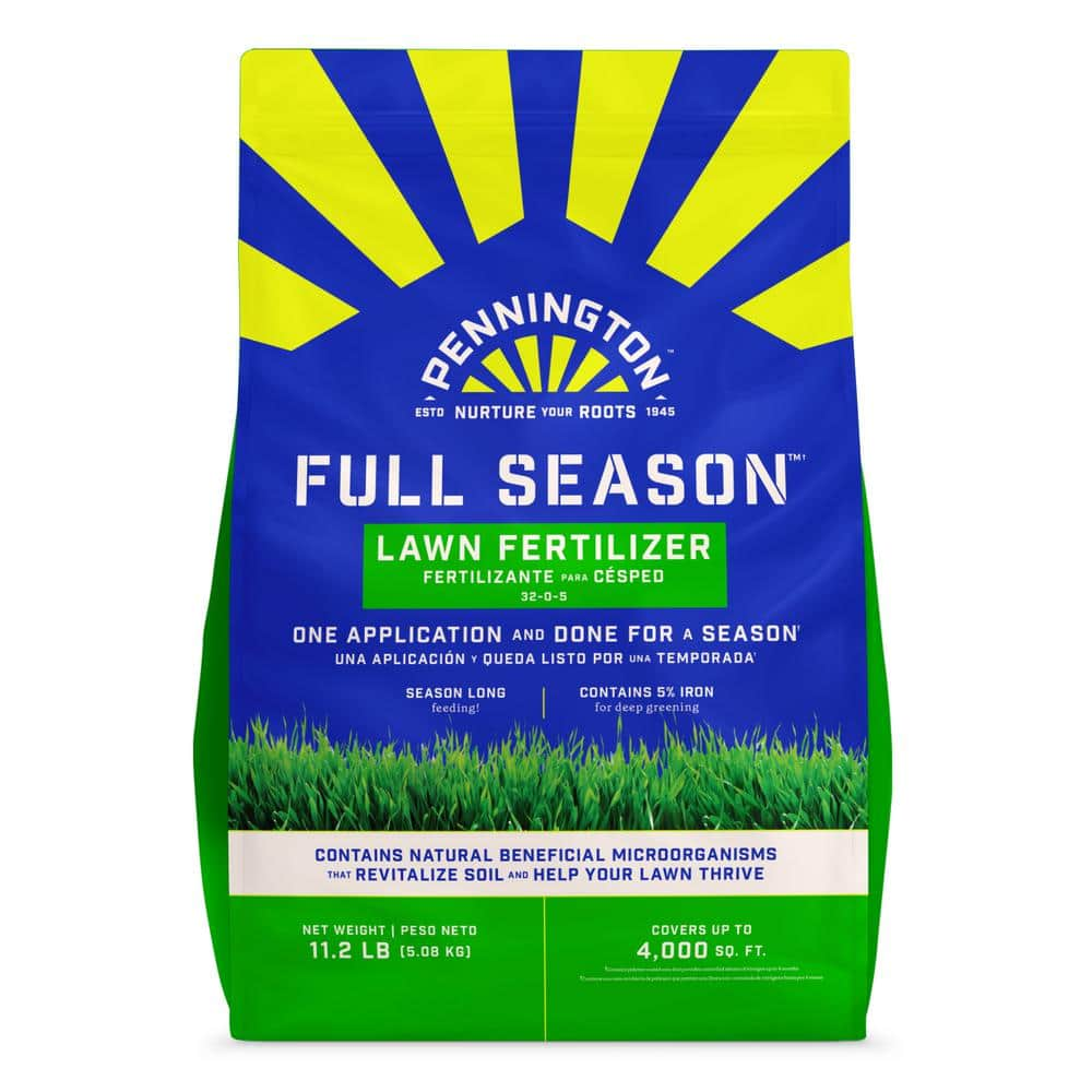 Pennington 11.2 lbs. 4,000 sq. ft. Full Season Lawn Fertilizer Granules ...