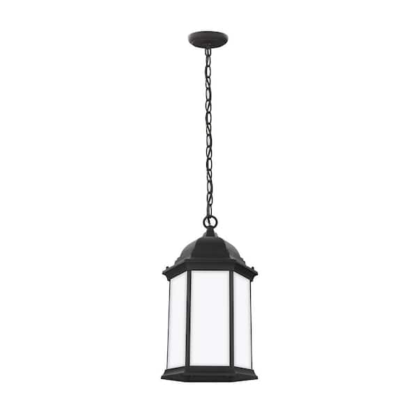 Generation Lighting Sevier 1-Light Black Outdoor Pendant Light
