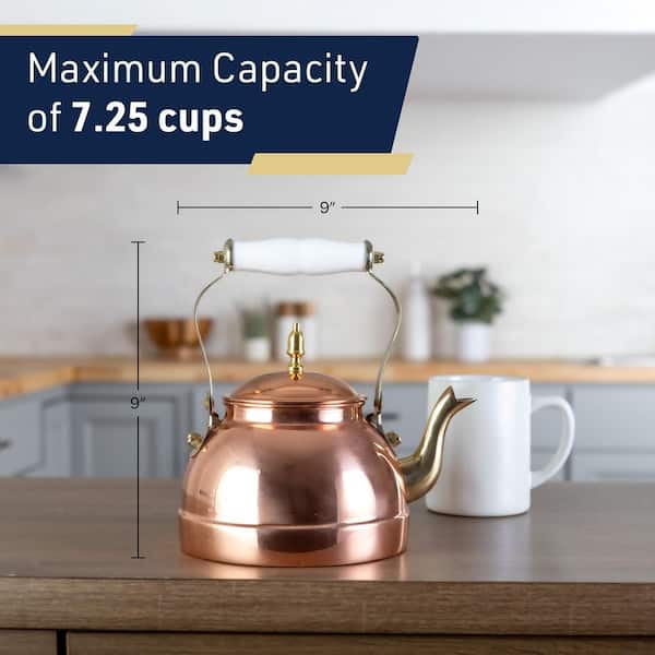 Classic Cuisine 7. 25C/1. 8Q Copper Tea Kettle - Tea Kettles