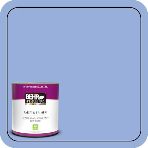 BEHR PREMIUM PLUS 1 qt. #590B-4 Anemone Eggshell Enamel Low Odor Interior Paint & Primer