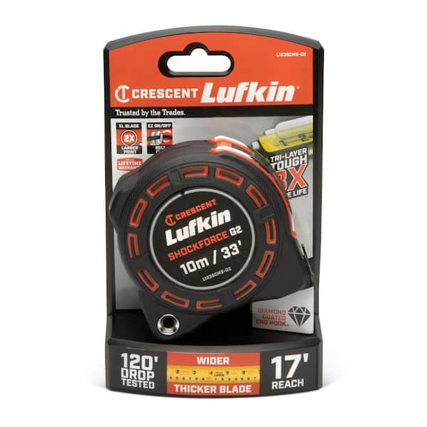 1-1/4 in. x 10m/ 33 ft. SHOCKFORCE G2 Tape Measure