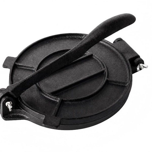 12 in. Heavy Duty Tortilla Pataconera with Foldable Handle, Taco press with Some Parchment Paper