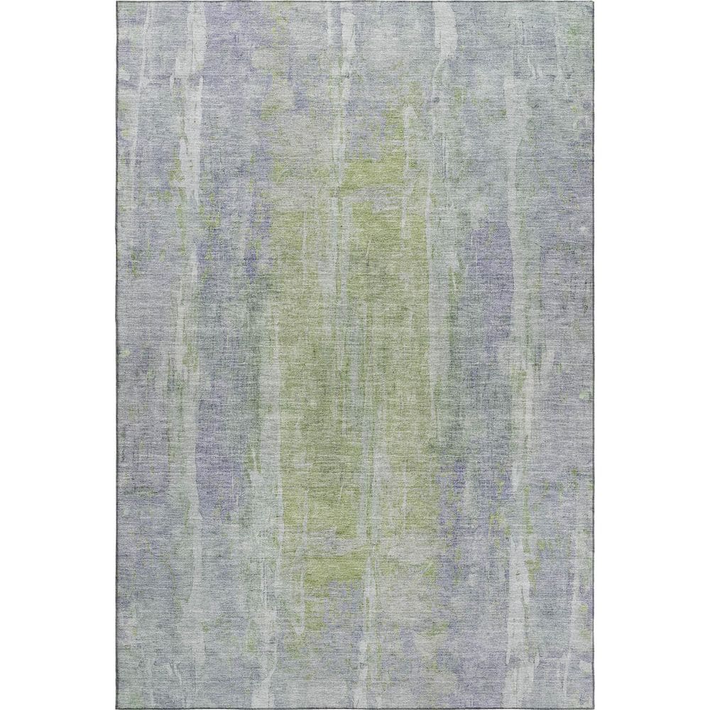 Mayfield Premium Machine Washable Abstract AMF2309 Plum 3 ft. x 5 ft. Area Rug price history on PriceWatchPro
