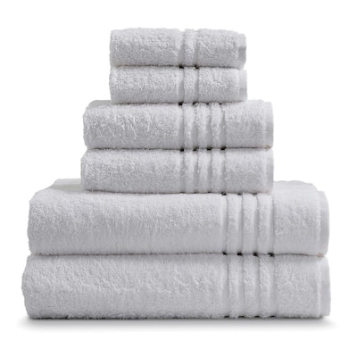 ELLA JAYNE Home Collection 6-Piece Aqua Turkish Cotton Bath Towel Set  EJH_TWL6ST_AQ - The Home Depot