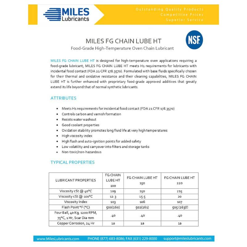 MILES FG CHAIN LUBE AMB 100 4 x 1 Gal. Case