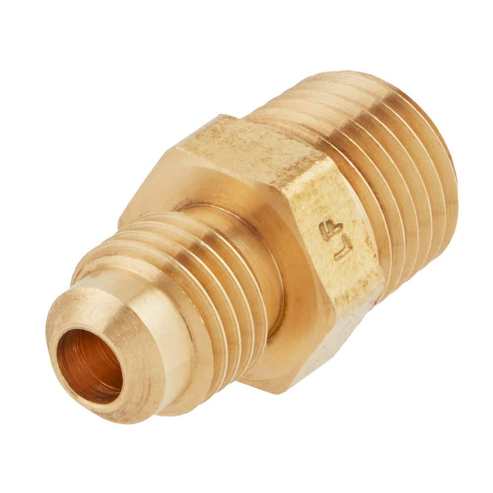nat★　1/4 Everbilt 1/4 in. Flare x 1/4 in. MIP Brass Adapter Fitting 801579