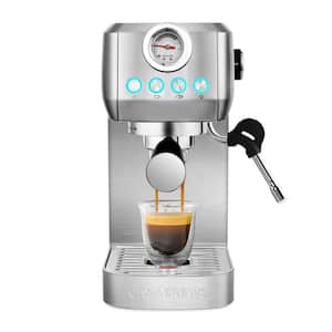 sincreative 1- Cup Red Single Serve Coffee Maker Cappuccino Machine with  Milk Frother KCM207RD - The Home Depot
