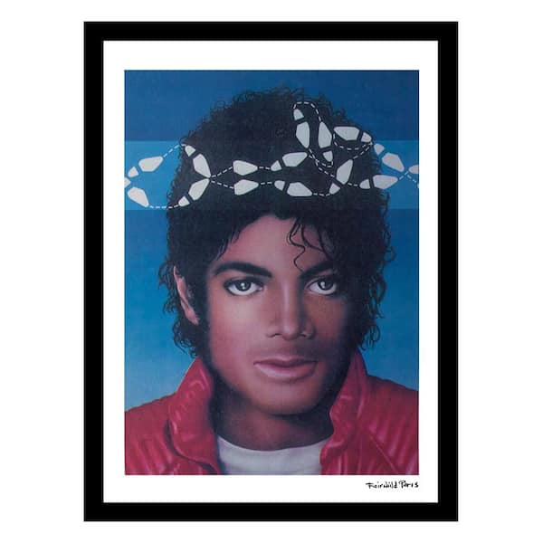 VENICE BEACH Collections Michael Jackson's Moonwalk Vintage by Fairchild Paris 1-Piece Framed Graphic Print Abstract 18 in. x 14 in.