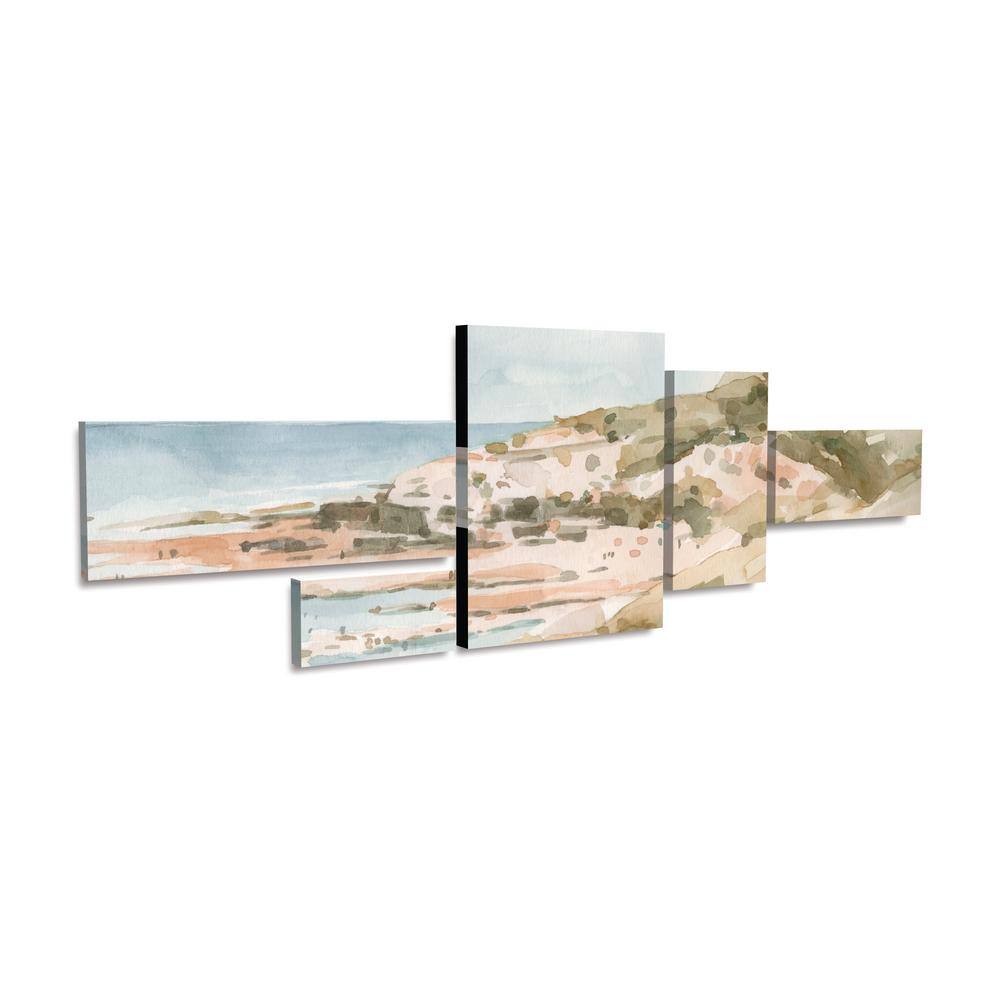 Emma Caroline Neutral Seaside II Multi Panel Canvas Wall Art