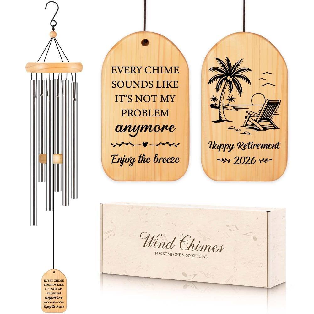 25.5 in Wind Chime Retirement Gift Silver 1 Piece price history on PriceWatchPro
