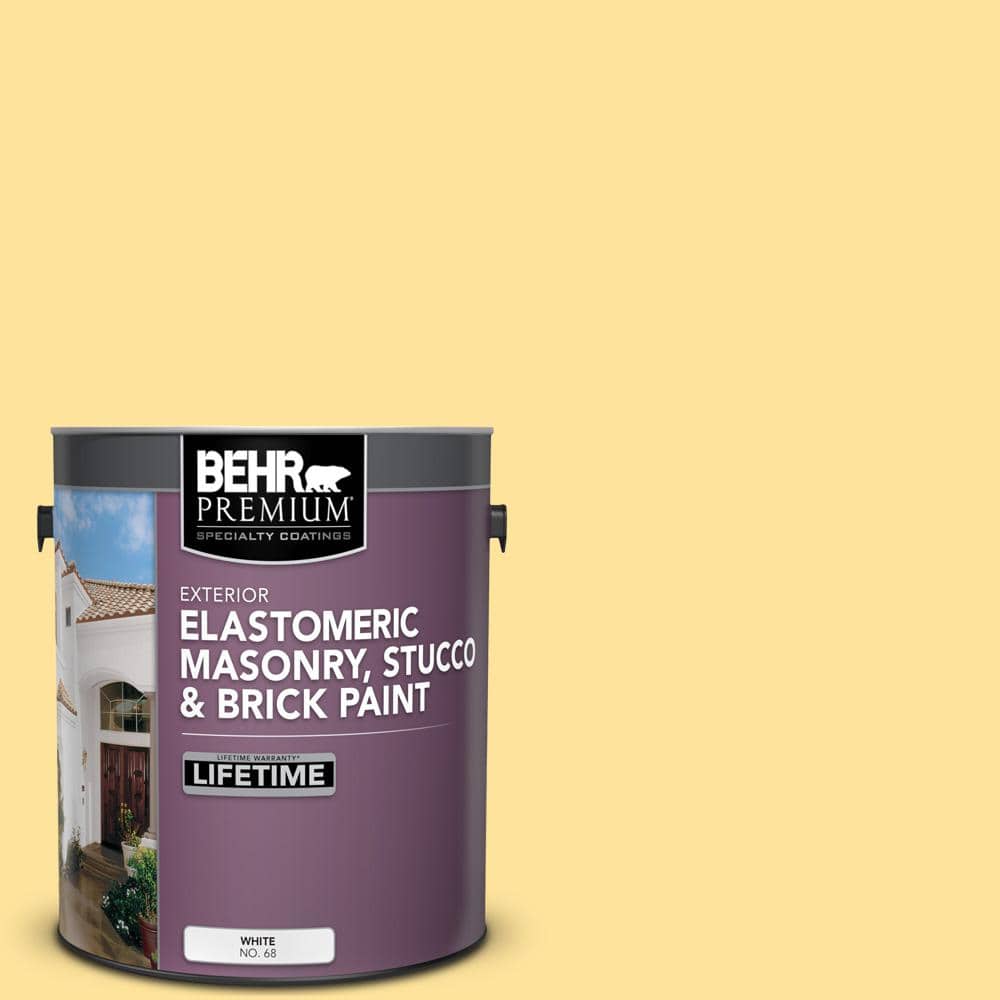 BEHR PREMIUM 1 gal. P2903 Roasted Corn Elastomeric Masonry, Stucco and Brick Exterior Paint