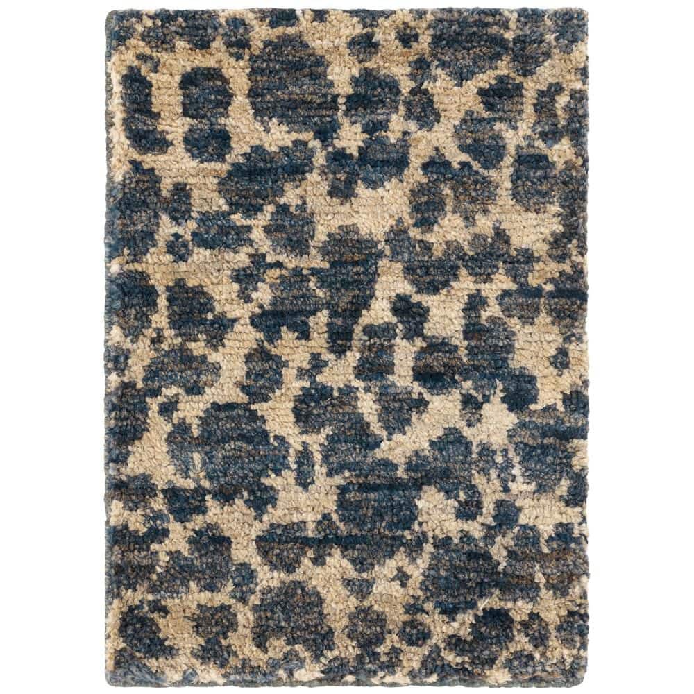 Stormi Hand Knotted Jute Indigo 3 ft. x 5 ft. Indoor Area Rug price history on PriceWatchPro