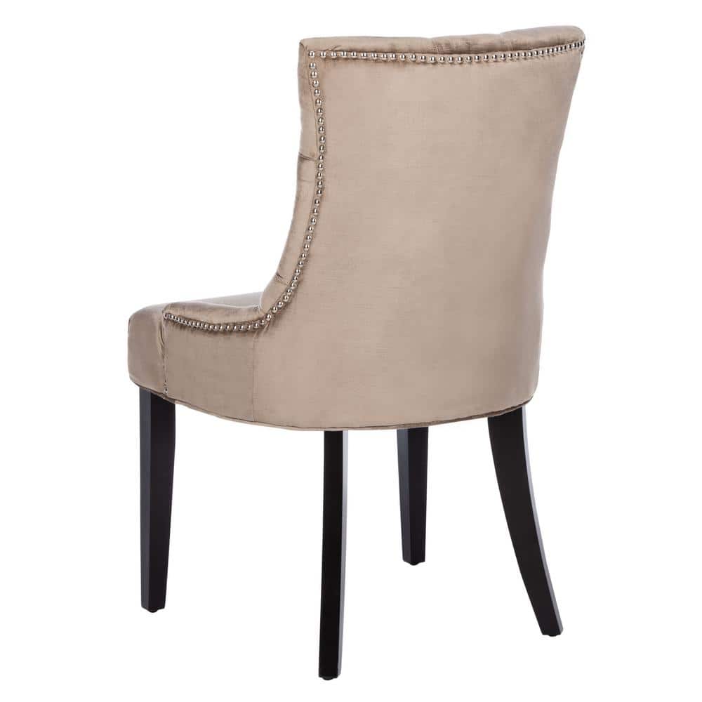 Antique Sage Velvet Upholstered Parsons Side Chair Set