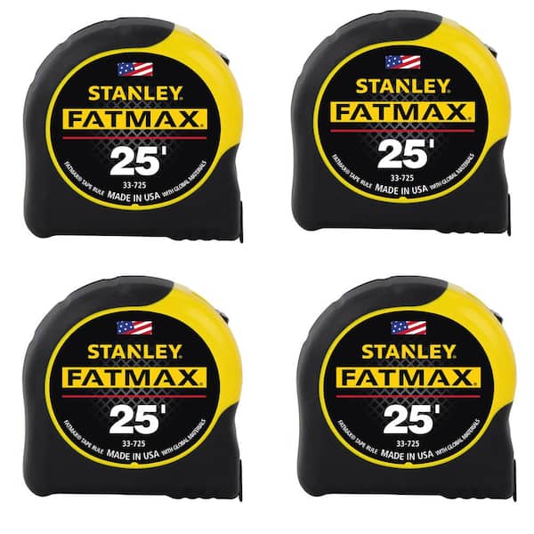 Stanley FATMAX 25 ft. x 1-1/4 in. Tape Measure (4 Pack)