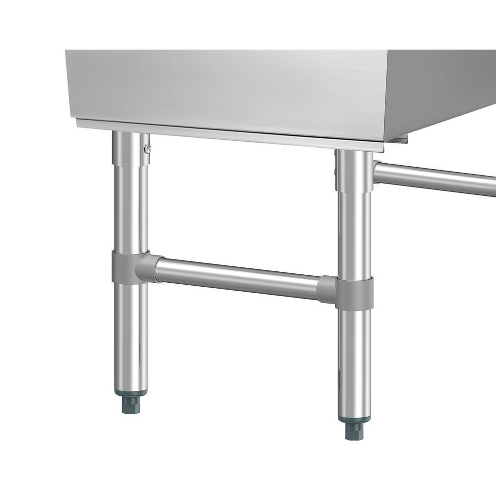 36" Stainless Steel Commercial Underbar Ice Bin with Sliding Lid