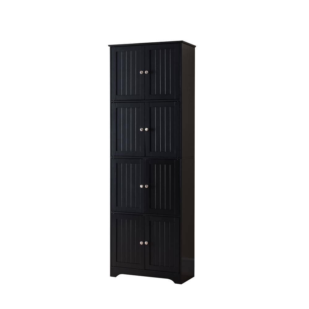 Signature Home SignatureHome Lyons Black Finish 68 in. H 8 Door