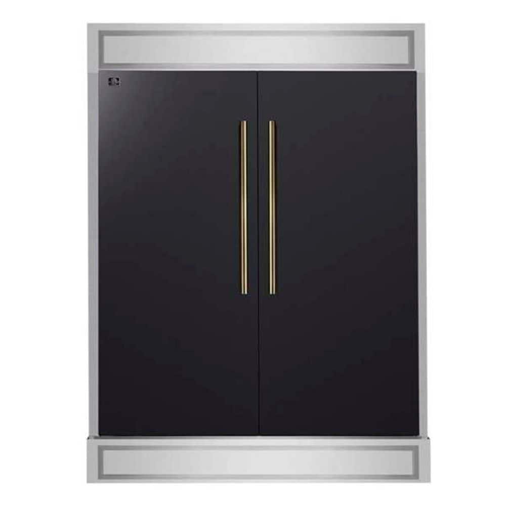 Maderno 2-Piece 56 in. Convertible Refrigerator in Black, 27.2 cu. ft., with Decorative Grill-60 in. Wide price history on PriceWatchPro