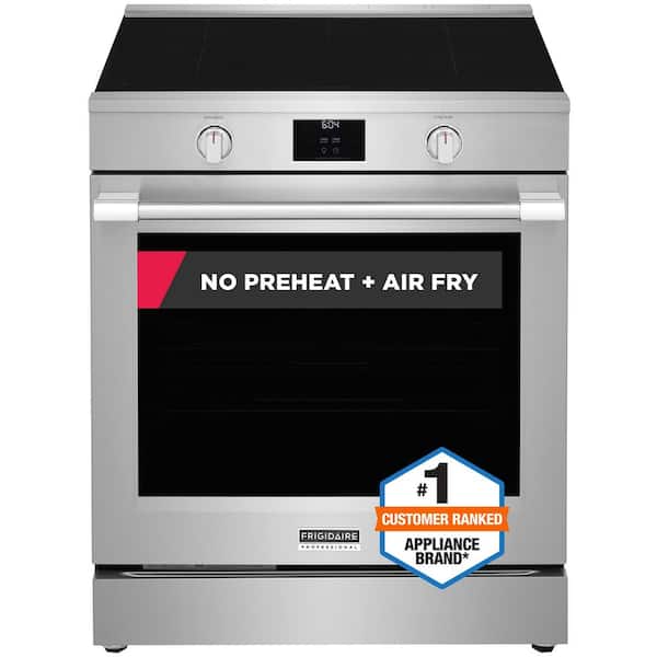 Frigidaire Professional 30 in. 5 Element Slide-In Induction Range in Stainless Steel with Air Fry and Total Convection