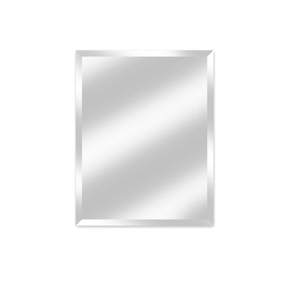 Medium Rectangle Beveled Glass Mirror (34 in. H x 28 in. W)