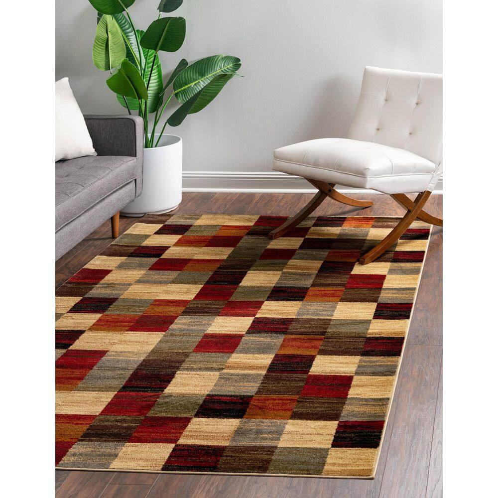 Braided Handmade Black Synthetic 9' x 12' Rectangular Rug