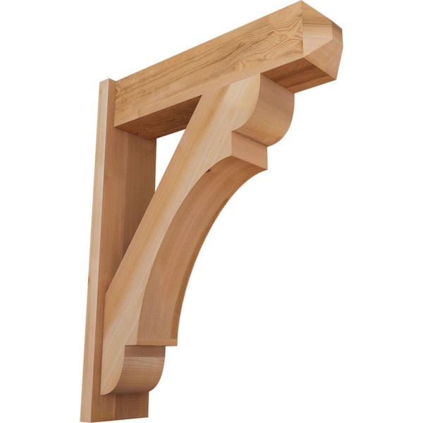 Ekena Millwork 8 in. x 36 in. x 28 in. Olympic Craftsman Smooth Western Red Cedar Outlooker