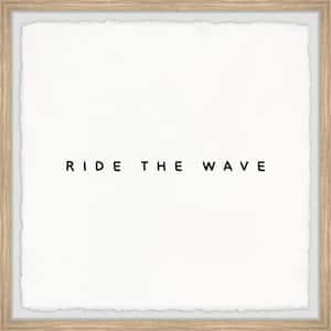 "Ride the Wave II" by Marmont Hill Framed Typography Art Print 12 in. x 12 in.