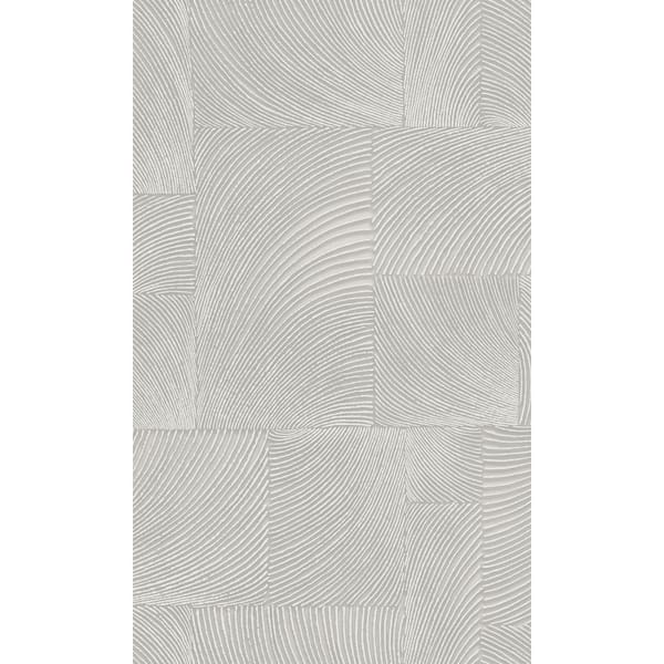 Walls Republic Grey Abstract Geometric Waves Printed Non-Woven Non-Pasted Textured Wallpaper 57 Sq. Ft.