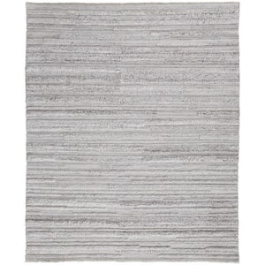 Ivory 10 ft. x 14 ft. Striped Area Rug