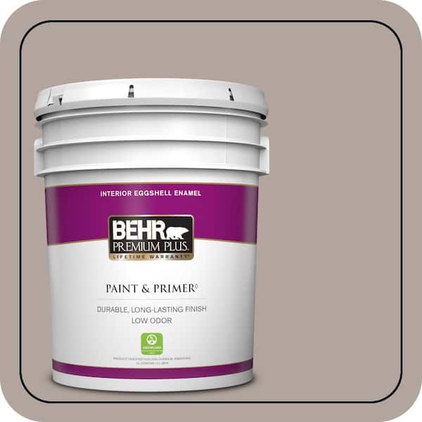 BEHR PREMIUM PLUS 5 gal. #780B-4 Slate Pebble Eggshell Enamel Low Odor Interior Paint & Primer