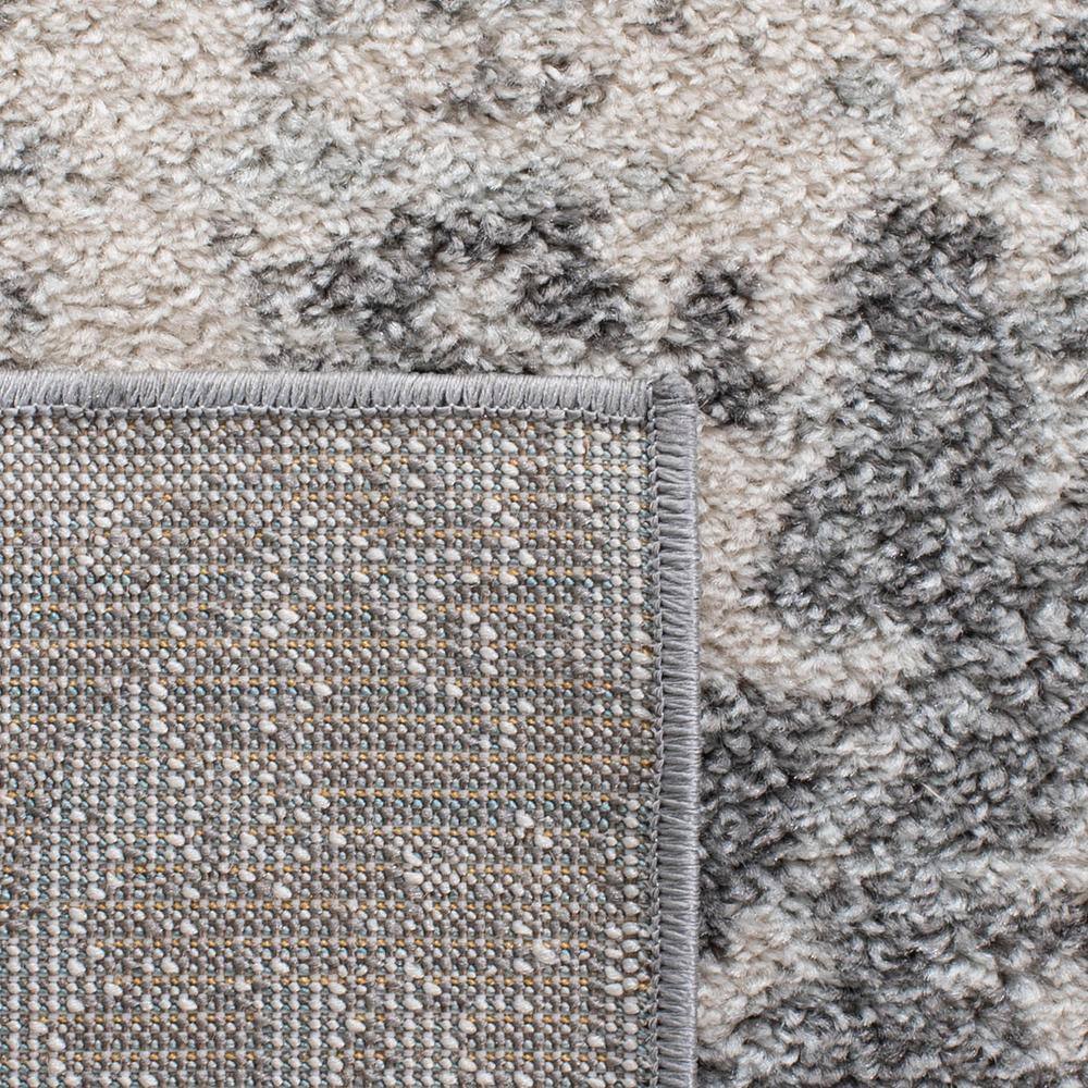 Ivory and Charcoal 8' x 10' Synthetic Area Rug