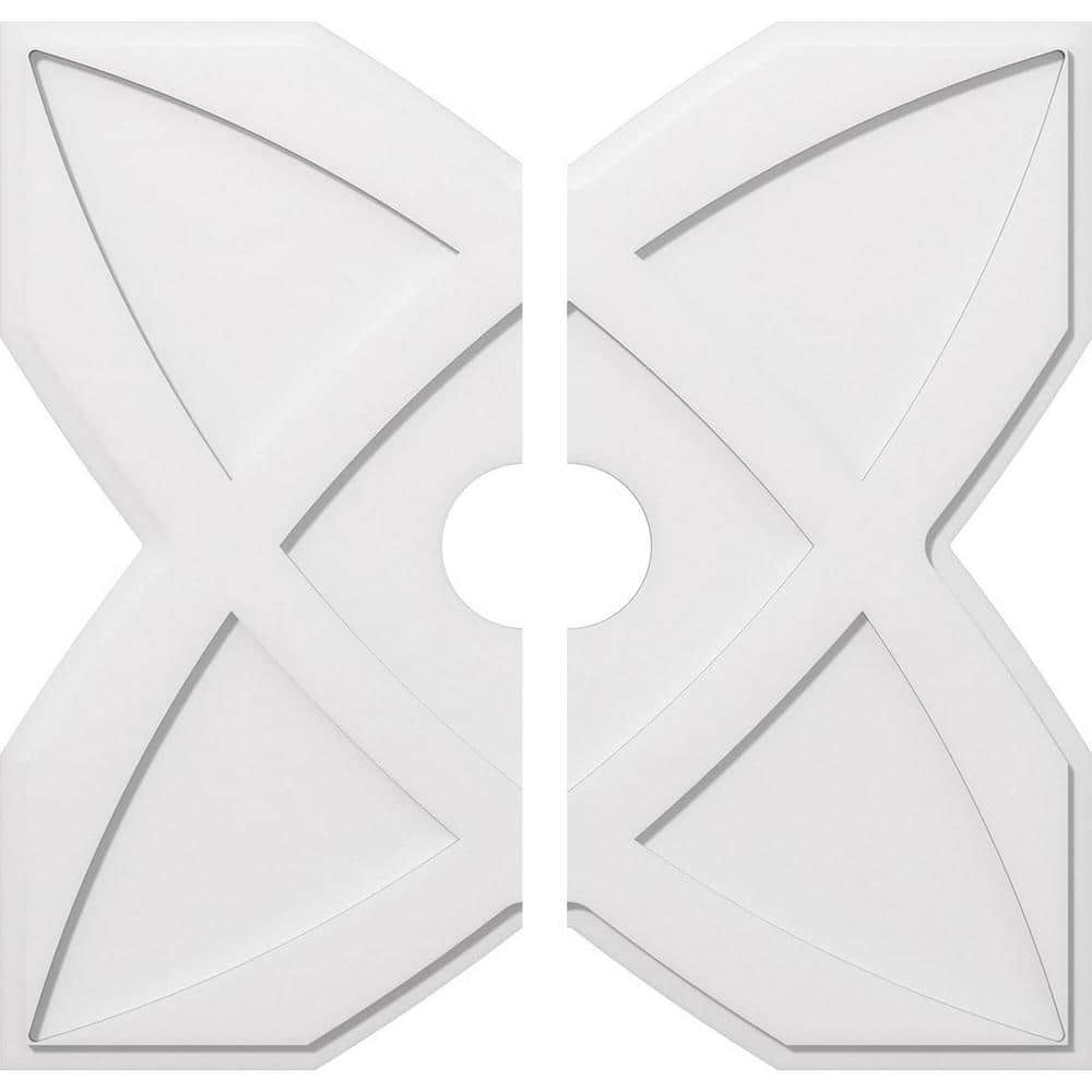 1 in. P X 13-1/4 in. C X 38 in. OD X 6 in. ID Titus Architectural Grade PVC Contemporary Ceiling Medallion, Two Piece price history on PriceWatchPro