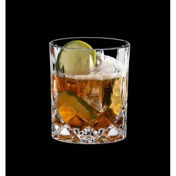 Spey Clear Etched Glass Double Old Fashioned Set of 4