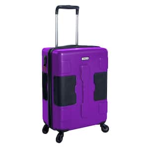 V3 Connectable Purple Hard Shell Carry On Suitcase