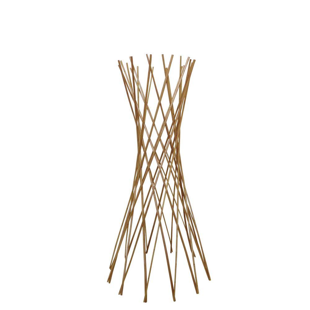 48" Tall Natural Willow Funnel Trellis for Climbing Vines