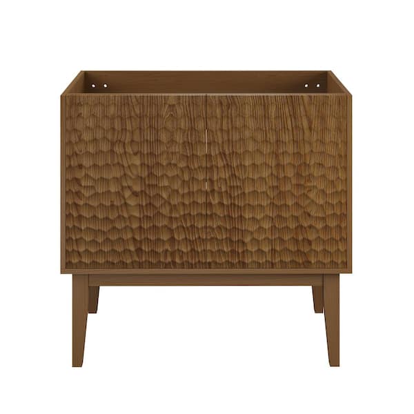 Swiss Madison Bosse 36 in. Freestanding Bathroom Vanity Cabinet without Top in Brown Oak