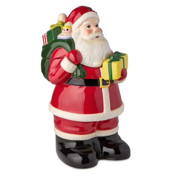 Certified International Santa's Retro Christmas 3-D Cookie Jar 12