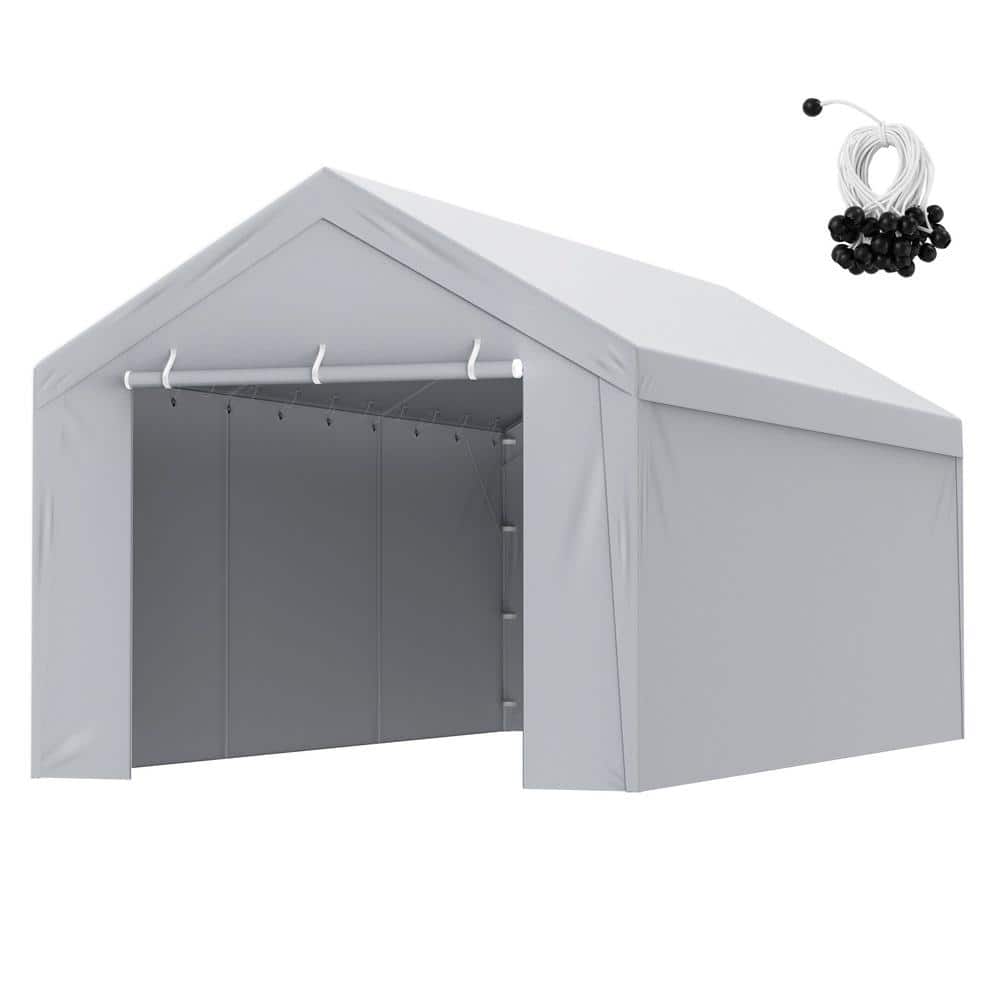 10 ft. x 20 ft. Replacement Carport Top and Sidewalls, Waterproof, Gray price history on PriceWatchPro