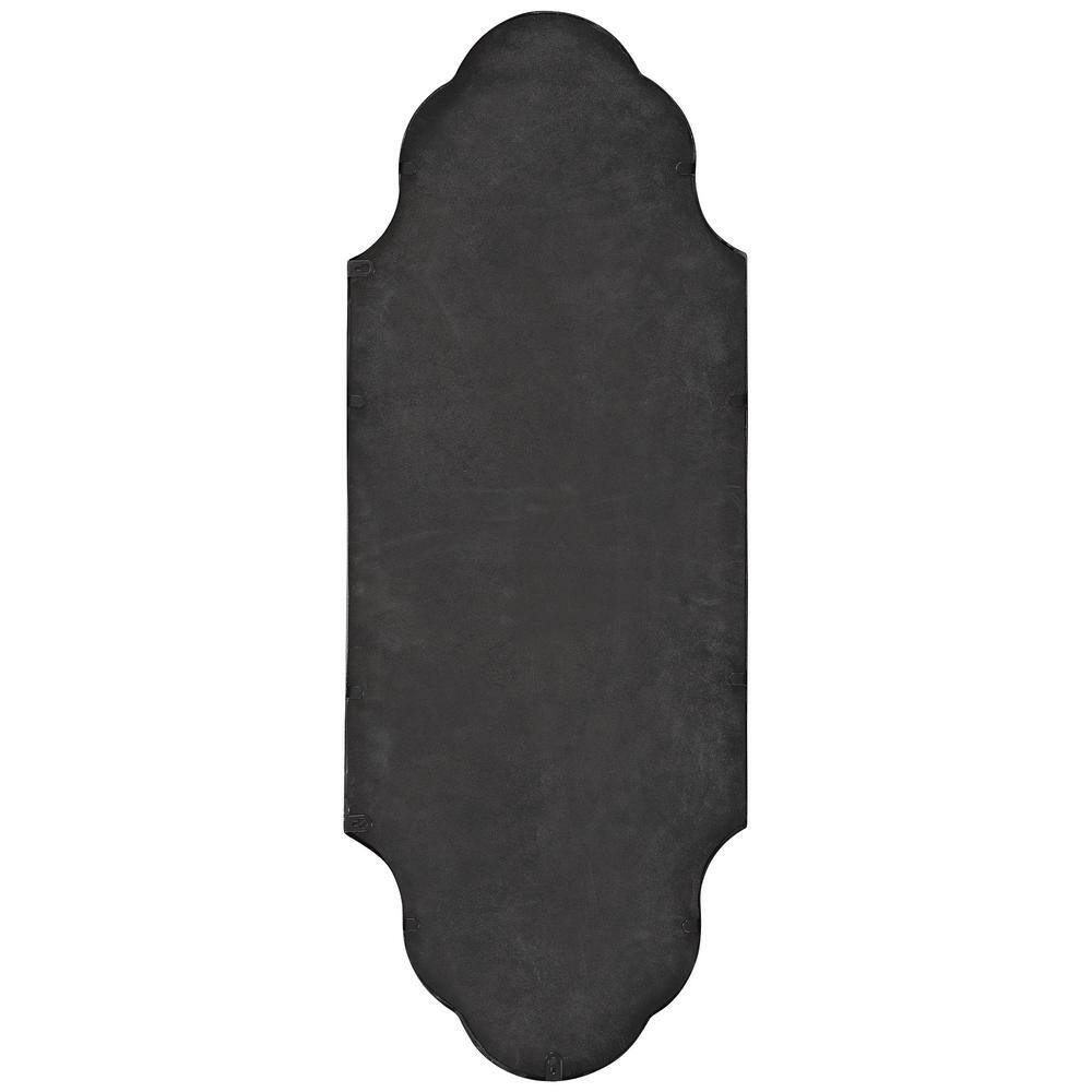Antique Gold Keyhole Design Rectangular Accent Mirror