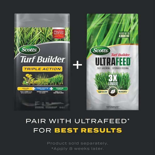 Scotts Turf Builder 20.07 lb. 4,000 sq. ft. Triple Action Lawn Fertilizer Scotts Turf Builder 20.07 lb. 4,000 sq. ft. Triple Action Lawn Fertilizer