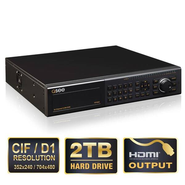 Q-SEE Elite Series Professional 32-Channel DVR with 2TB Hard Drive and Remote Viewing-DISCONTINUED