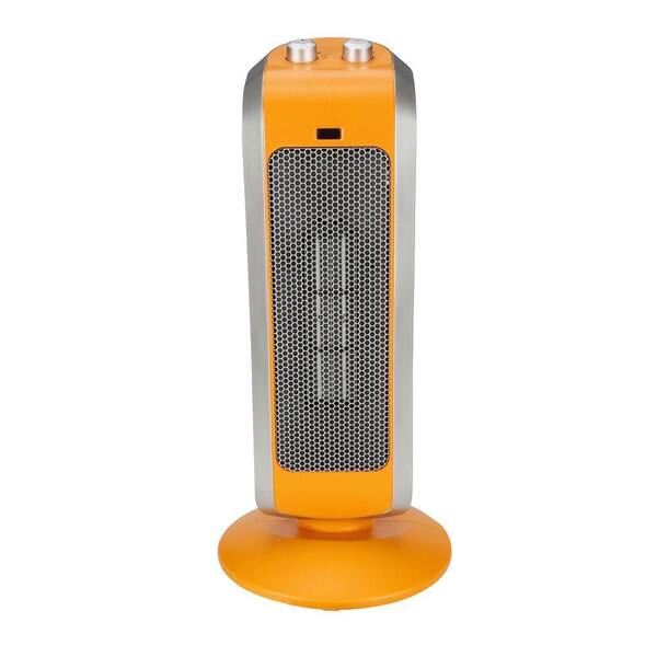 Crane 19 in. 1500-Watt Ceramic Mini Tower Heater - Orange