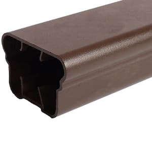 Plus 6 ft. x 36 in. Brown Fine Textured Aluminum Level Rail Kit