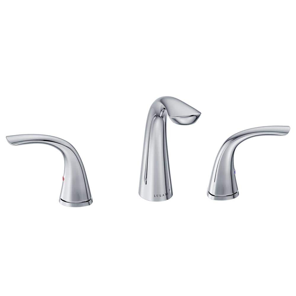 Kauai Chrome 8" Widespread Two Handle Bathroom Faucet