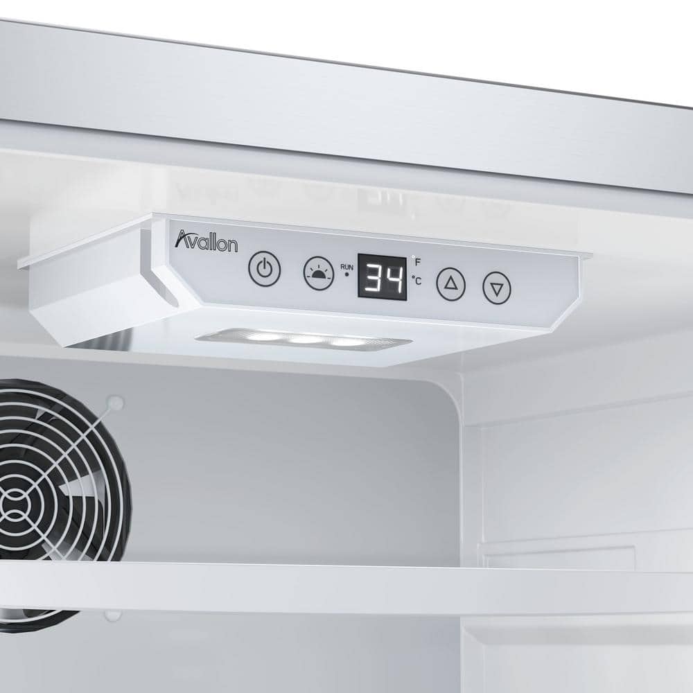 15-Inch Stainless Steel Compact Undercounter Refrigerator