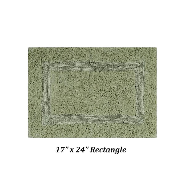 Better Trends Lux Collection Sage 20 in. x 60 in. 100% Cotton Reversible  Race Track Pattern Bath Rug SS-BALU2060SA - The Home Depot