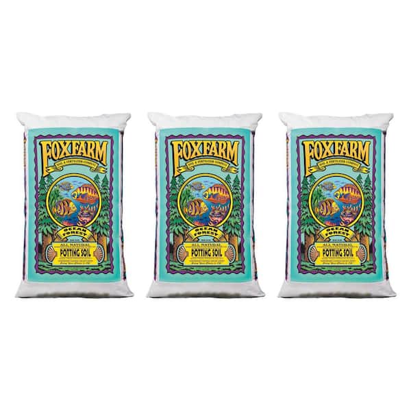 Hydrofarm FoxFarm 40 lbs. Ocean Forest Plant Garden Potting Soil Mix (3-Pack)